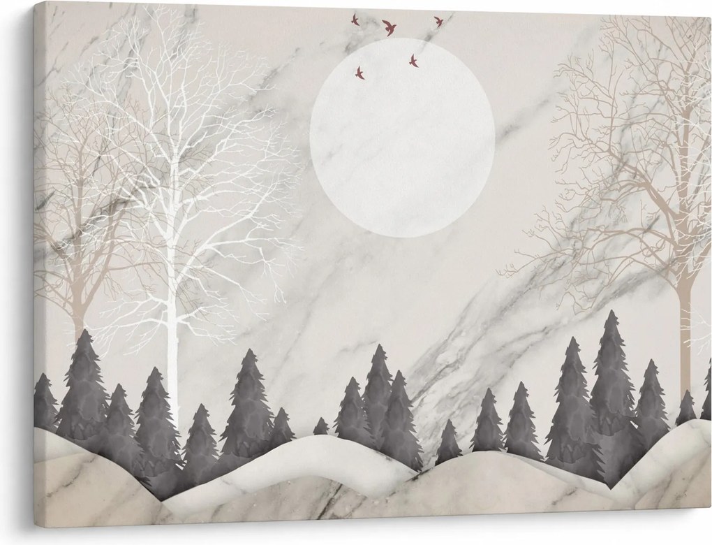 Kép - Téli táj (70x50 cm)
