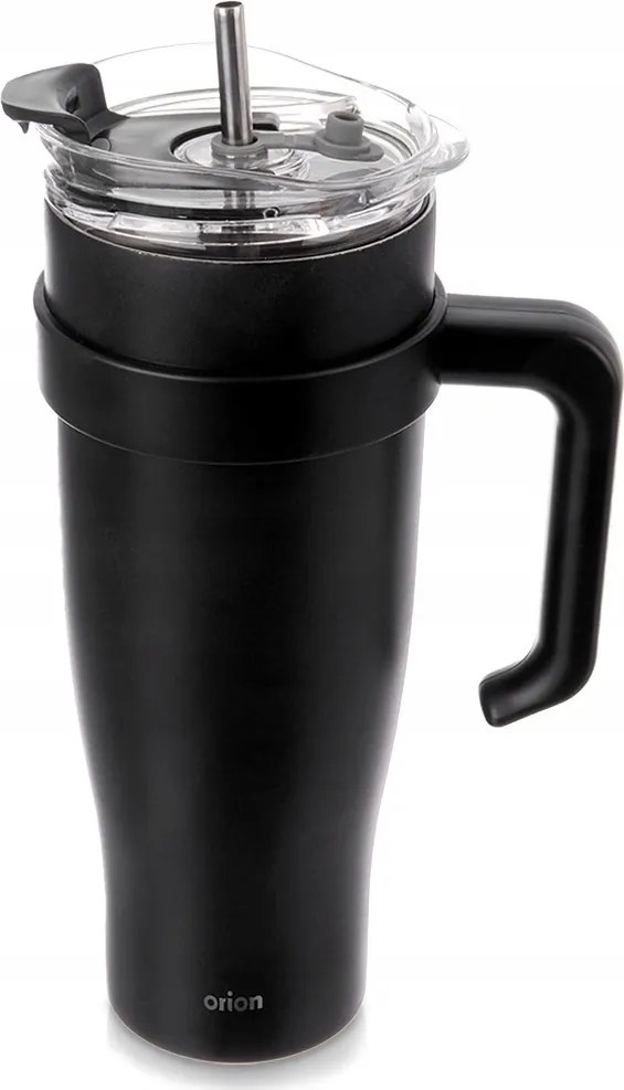 Termosz termo bögre acél fekete Orion tömítéssel 1,2 l