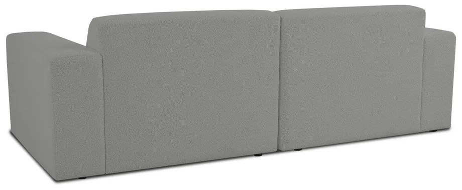 Szürke buklé kanapé 228 cm Roxy – Scandic