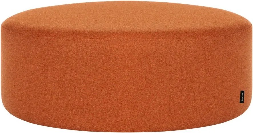 Terrakotta színű gyapjú puff Folk – noo.ma