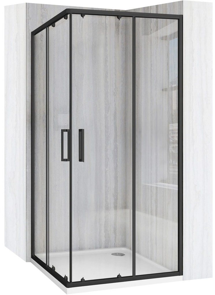 Zuhanykabin Rea City 80x80 Black