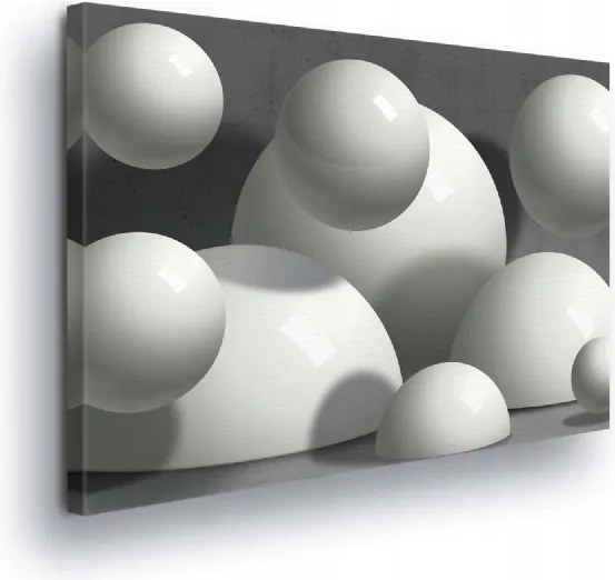 Vászonkép 100x75 Absztrakt 3D gömbök formák minimalizmus modern