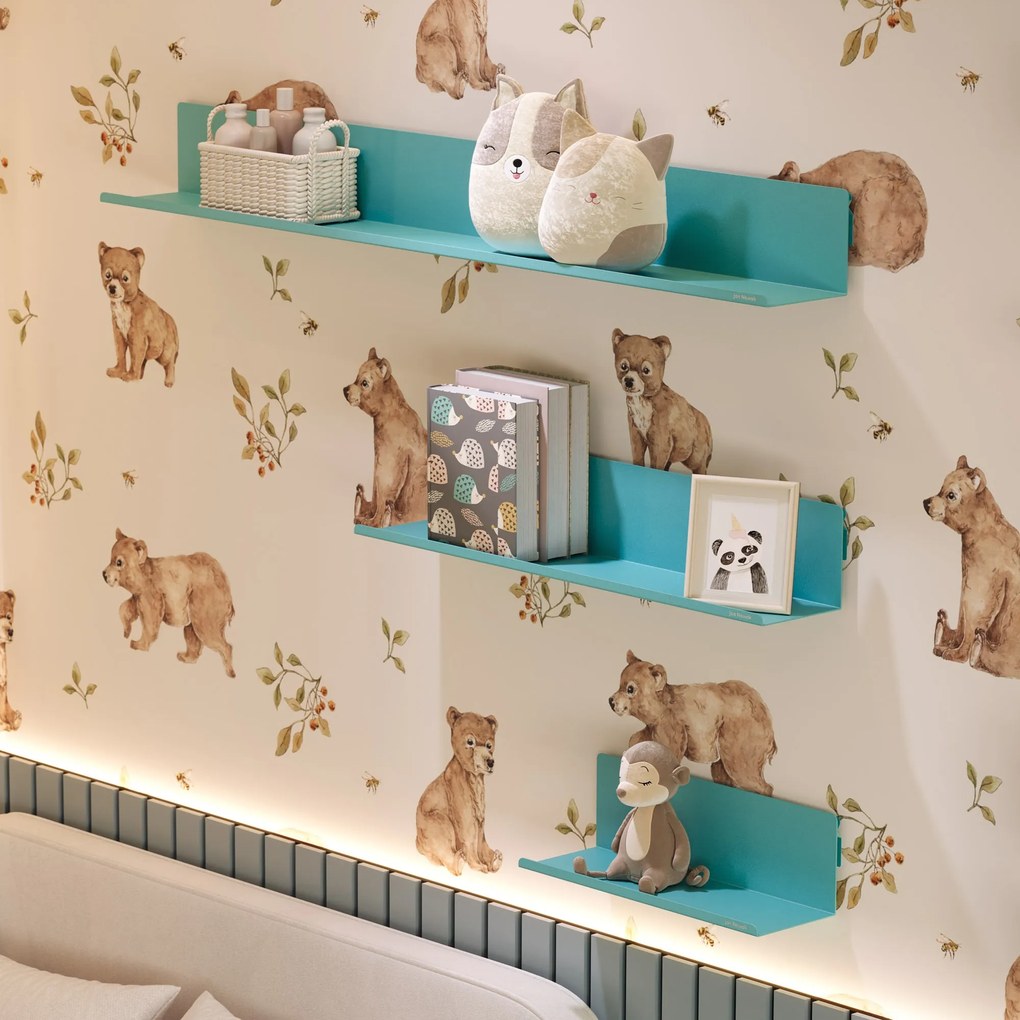 Fali polc JOANNE 400 mm, Modern: tengerszínű