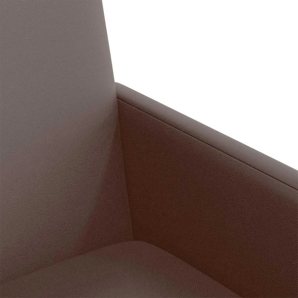 Kerekes Étkező Székek 2 pcs Barna 57 x 66 x 94 cm Műbőr