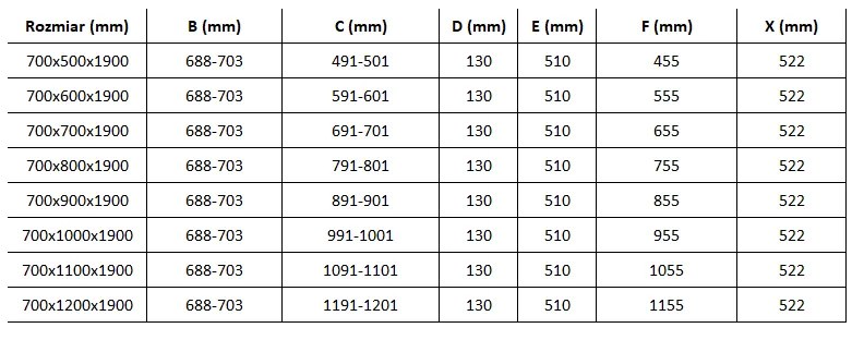 Mexen Roma zuhanykabin 70x100cm, 6mm üveg, króm profil-átlátszó üveg, 854-070-100-01-00