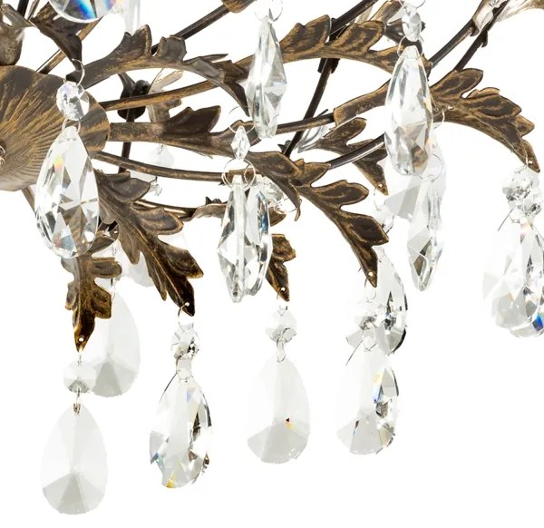 ONLI - Mennyezeti lámpa TERESA 5xE14/6W/230V bronzszínű