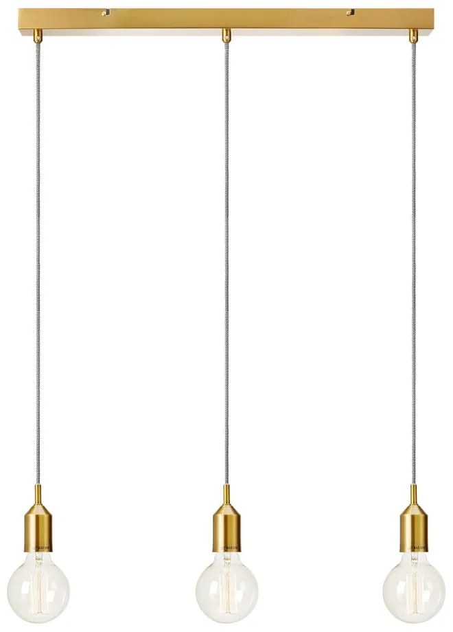 Bronx aranyszínű háromágú mennyezeti lámpa - Markslöjd