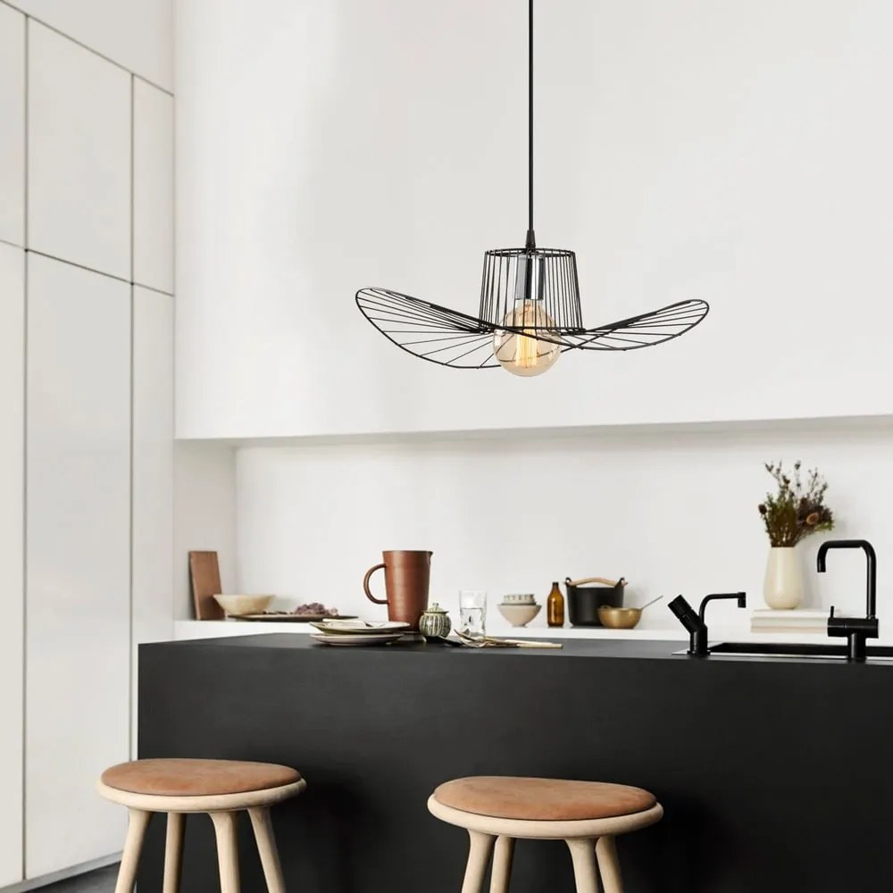 Tel Hat fekete függőlámpa, ø 50 cm - Opviq lights