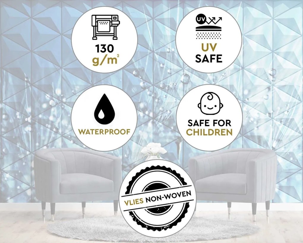 Gario Fotótapéta Harmatcseppek a pitypangon Anyag: Vlies, Méret: 250 x 175 cm