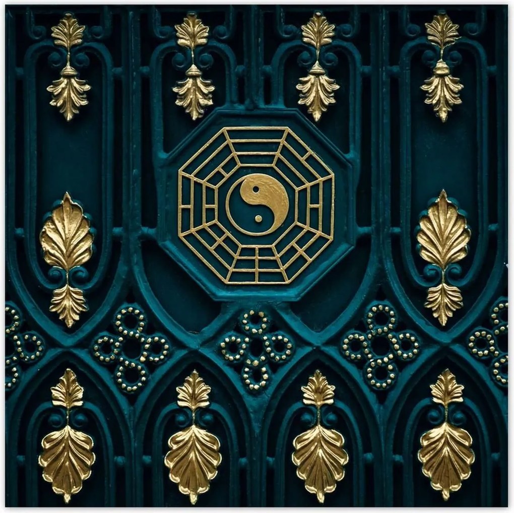 Poszterek 70x70 Absztrakt Arany harmónia