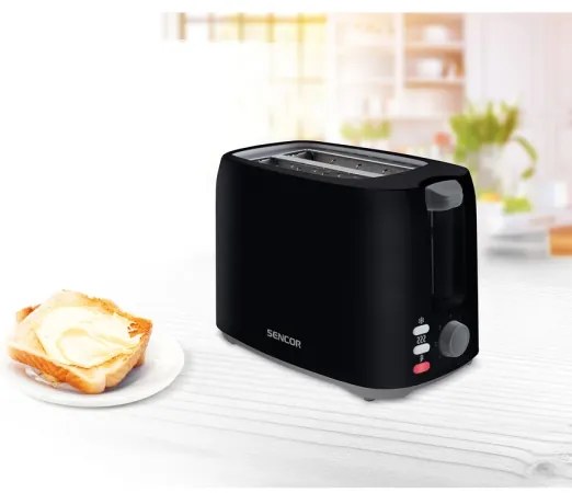 Sencor - Kenyérpirító két lyukkal 750W/230V fekete