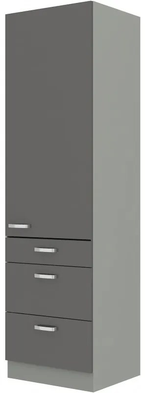 Élelmiszer szekrény Gonir 60 Ddb 210 3S 1F (szürke + szürke). 1032723