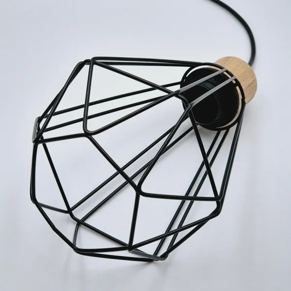 Brilagi - Csillár zsinóron WOODY BASKET 2xE27/60W/230V tölgy