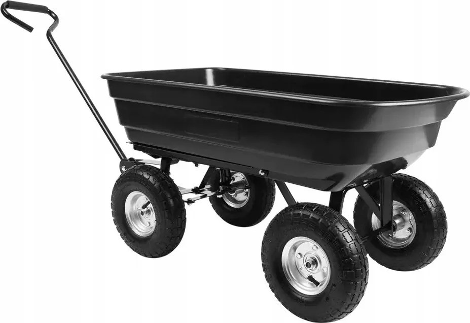 Hogler 3955 Kerti szállítókocsi, dönthető, 200 kg, fekete