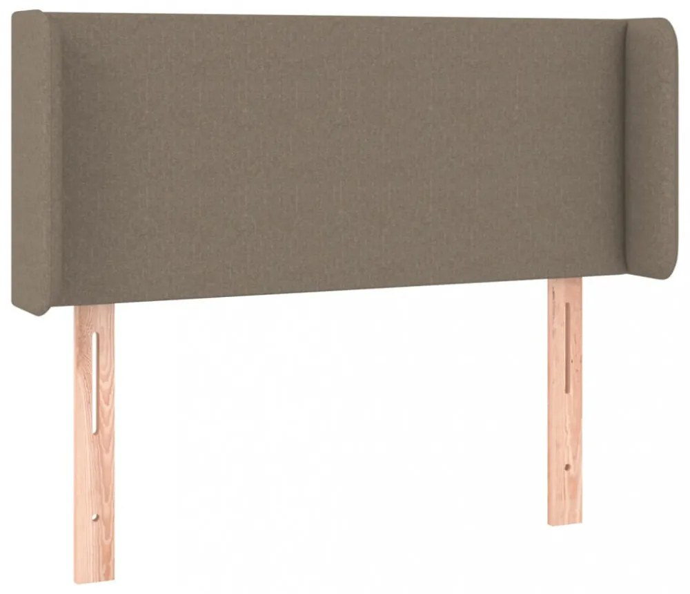 tópszínű szövet LED-es fejtámla 93 x 16 x 78/88 cm