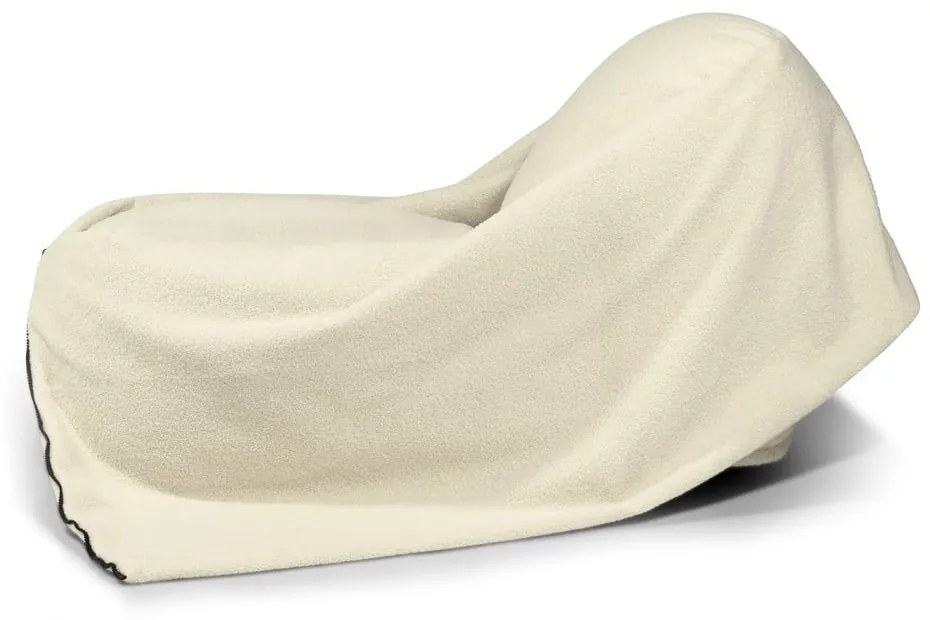 Krémszínű buklé gyerek babzsákfotel Cocoon 100 – SLOWDOWN