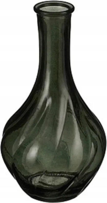 Üveg váza zöld 9x17cm