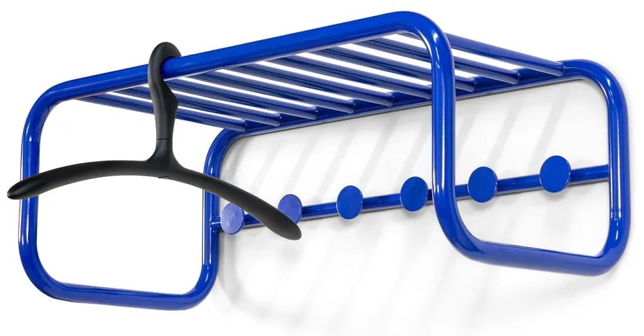 Kék fém fali fogas polccal Retro – Spinder Design