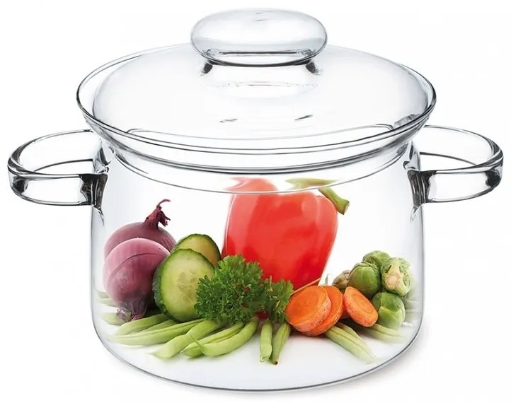 Simax 6073 üveg edény fedővel Nyko 2 l