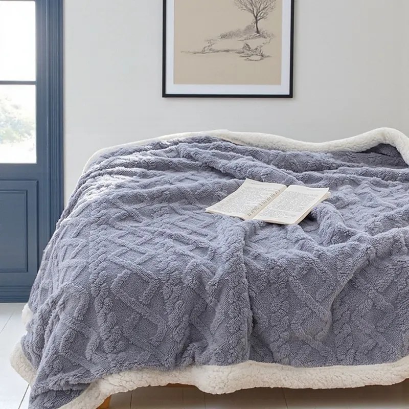 Meleg bárány takaró Homa KOBELA BLUEGREY