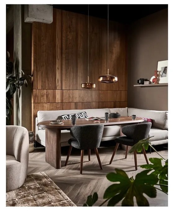 Étkezőasztal diófa dekorral 90x240 cm Ellips – vtwonen