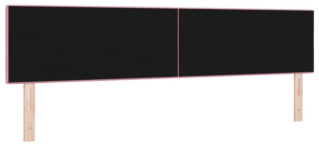 LED Fejtámlás Gombos Rózsaszín 100 cm Bársony