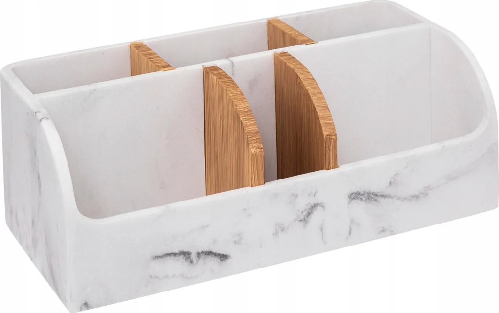 Fürdőszobai Rendszerező Márvány fehér