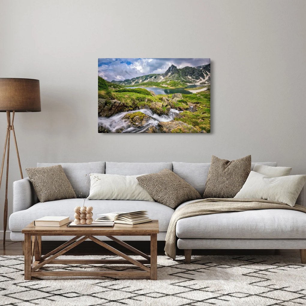 Kép - Kilátás a Rila hegyre (90x60 cm)