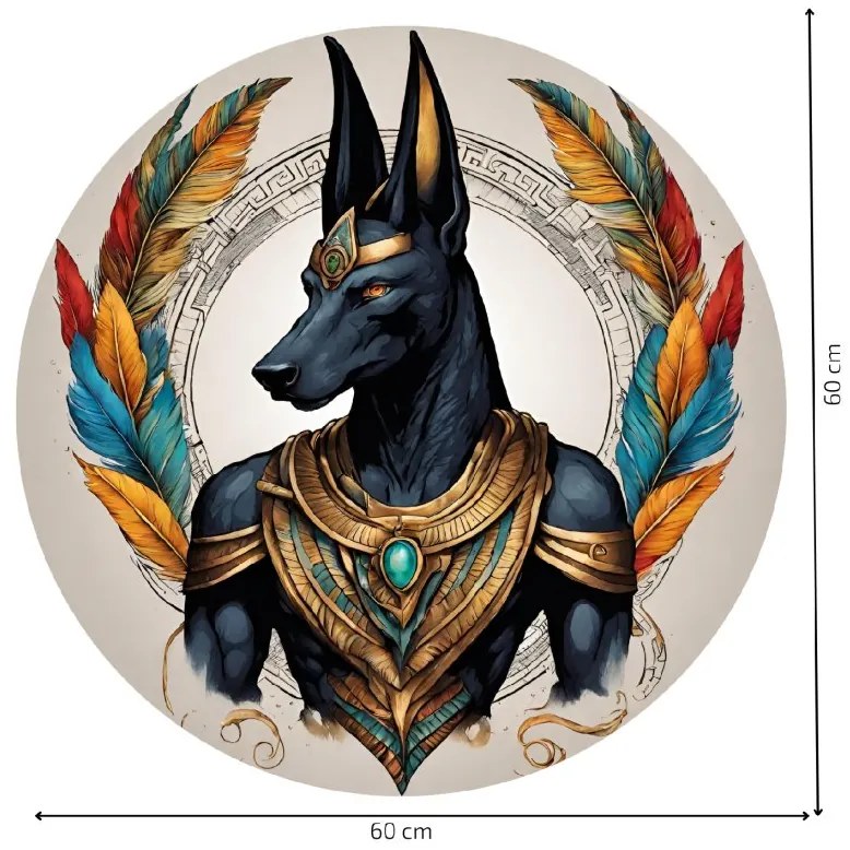 PIPPER. Kör alakú falmatrica "Anubis" Méret: 100cm