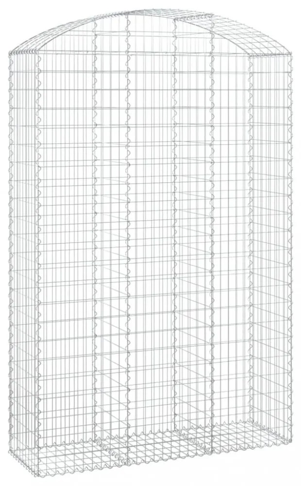 íves horganyzott vas gabion kosár 150x50x220/240 cm