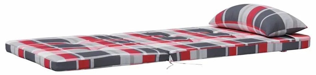 Székpárna Sakktábla 2 pcs Piros kockás minta 58 x 77 x 4.5 cm