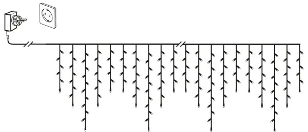 Eglo 410825 - LED kültéri karácsonyi fényfüzér GOLDEN 960xLED/29x0,55m IP44 meleg fehér