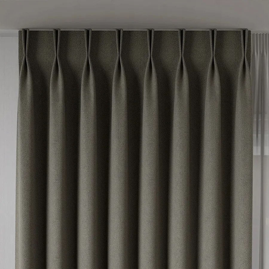 Szövet Függönyhöz Kétoldalas Rufus 320cm szürkésbarna