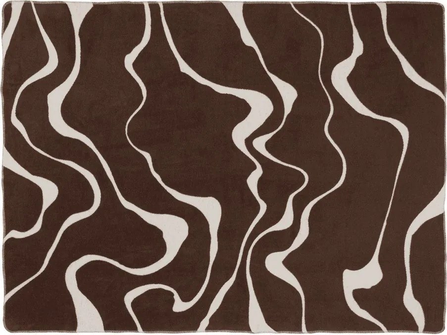 Barna-krémszínű takaró 150x200 cm Felu – noo.ma