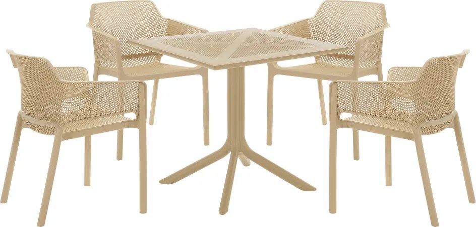 Rakásolható szék, szürkésbarna Taupe, LAVTON