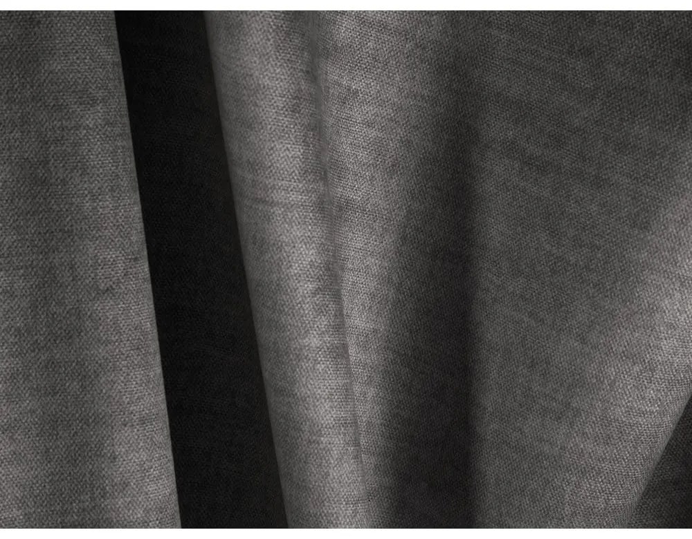 Szürke kárpitozott ágyneműtartós franciaágy ágyráccsal 180x200 cm Martina – Micadoni