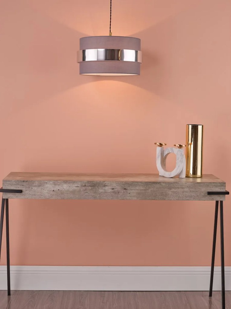 Dar Lighting modern függeszték oki króm szürke daroki6539