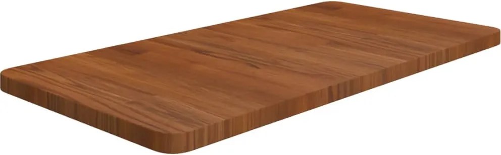 vidaXL sötétbarna kezelt tömör fa fürdőszobai pult 80 x 40 x 2,5 cm