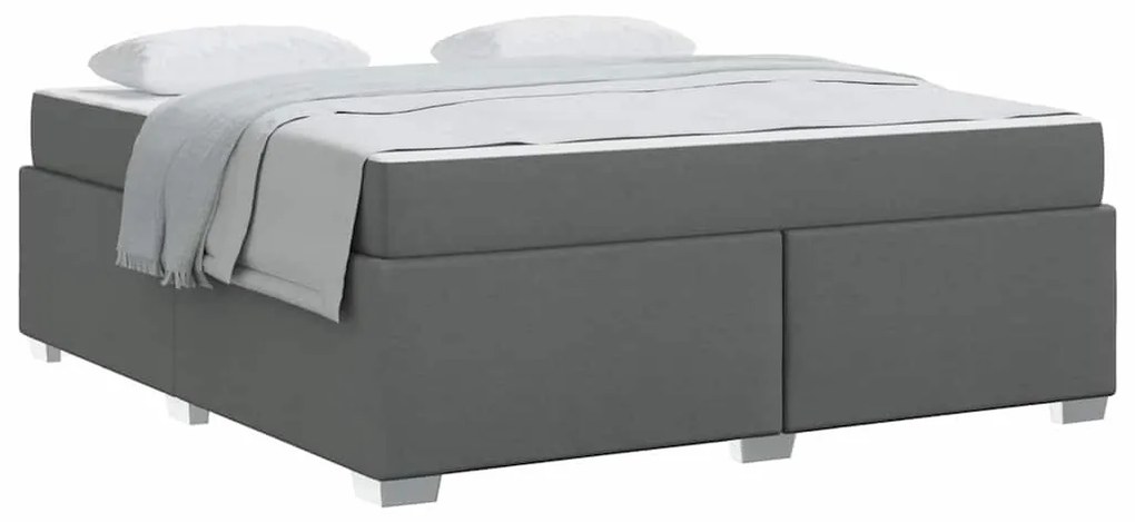 Ágykeret Sötétszürke 180 x 200 cm szövet