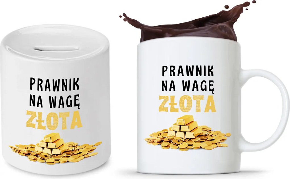 Ügyvédi Szett Ügyvéd Bögre Persely fényképes nyomtatással