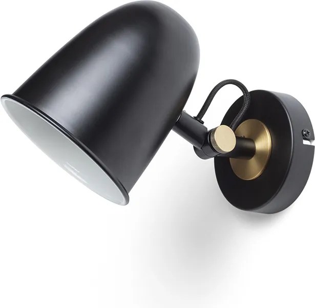 RENDL DANNY fali lámpa fekete sárgaréz 230V LED E14 5W