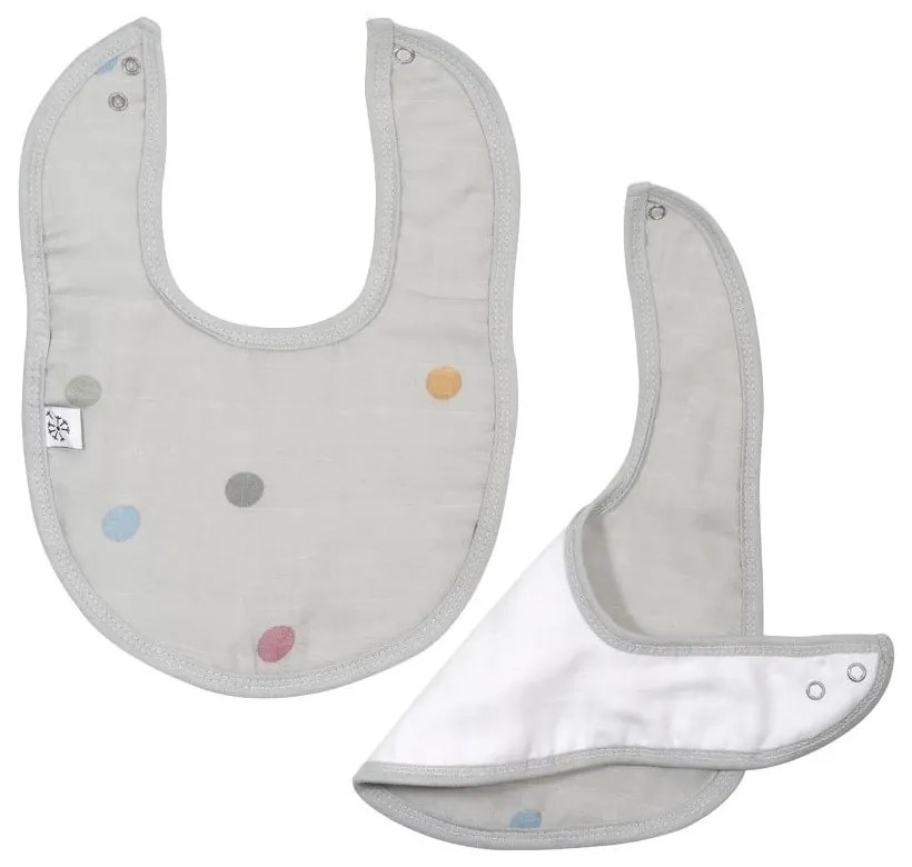 Dots szürke muszlin előke - Kindsgut