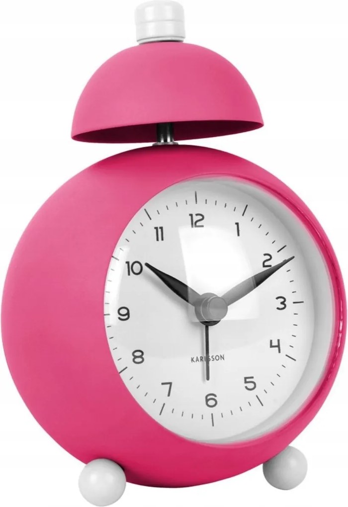Ébresztőóra rózsaszín, álló, hangos, elemes gyerekeknek Chaplin XX