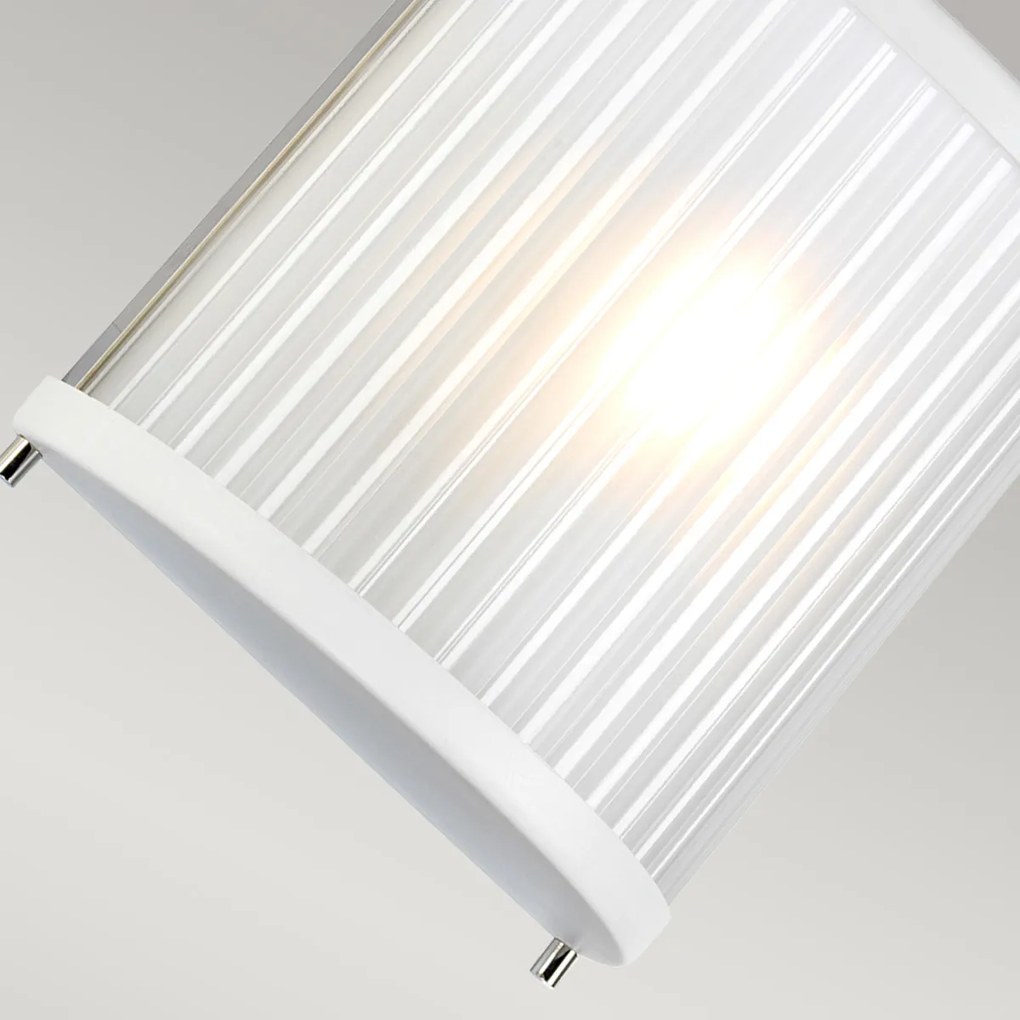 Elstead modern fali lámpa corona fehér nikkel elsdl-corona1-wpn