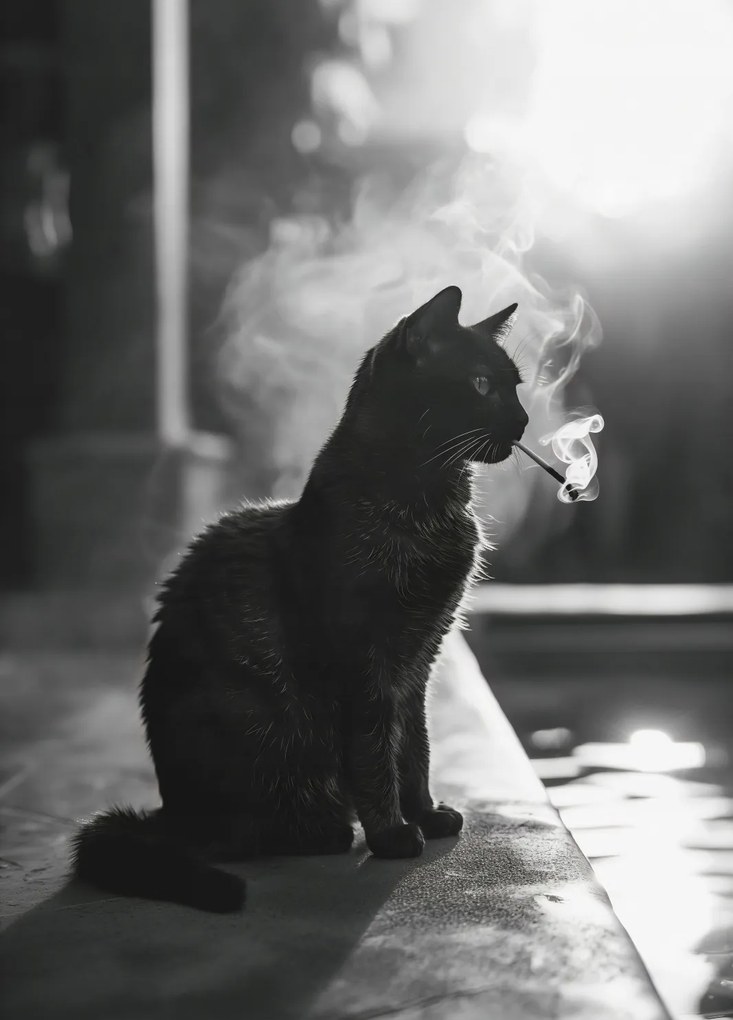 Poszter 39,5x55cm Macskaszünet