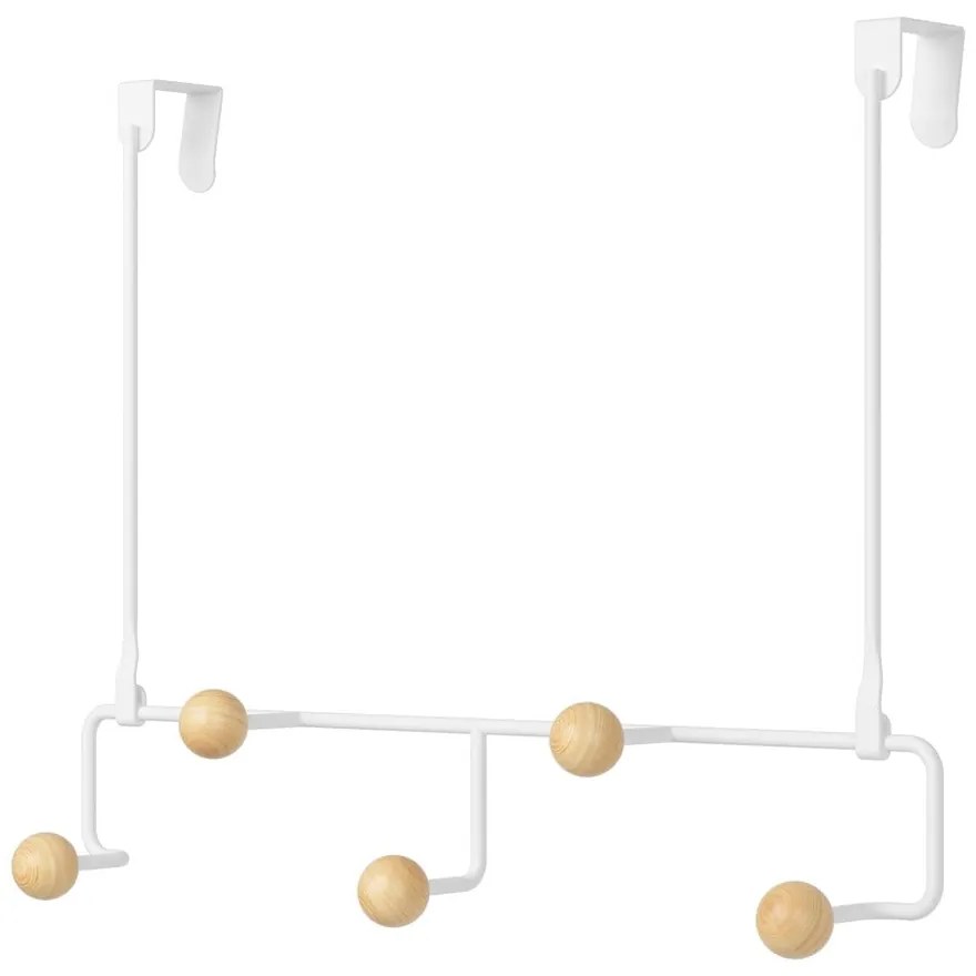 Fehér-natúr színű fém ajtófogas 39 cm Estique – Umbra