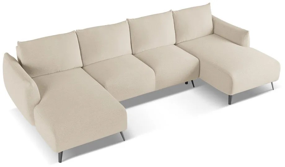 Bézs sarokkanapé Malie – Makamii