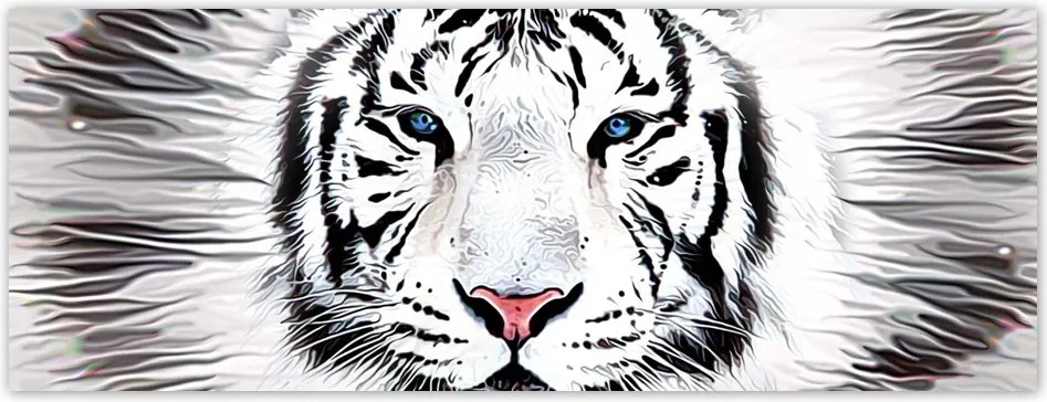 Fotótapéta flizelina 250x93 Fehér tigris