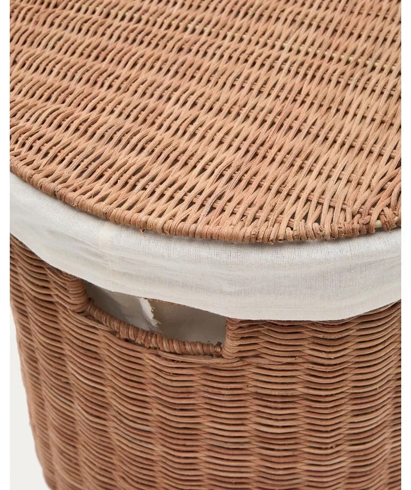 Rattan tárolókosár szett 2 db-os 50x36x32 cm Indali – Kave Home
