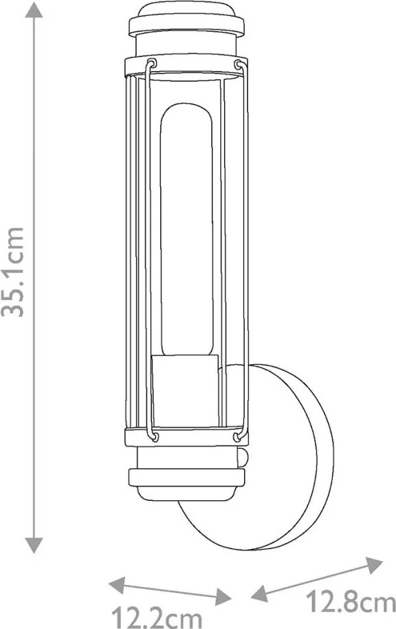 Hinkley Lighting Masthead HK-MASTHEAD1-HBBK Fali lámpa 1x40W/E27 IP44
